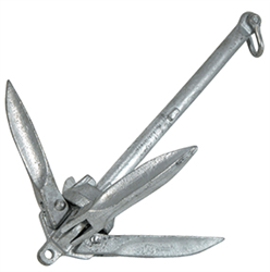 Whitecap 5Lb Flding Grapnel Anchor S-1702 Boat size 5Ft – 14Ft Small Craft Anchors & Anchor Accessories 112222