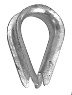 Whitecap 5/8in Galvanized Thimble S-1542P Boat Thimbles 244110