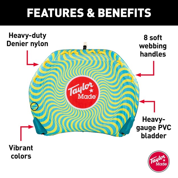 Taylor Made Chaos Towable Tube for Up to 4 Riders – 2021136880 Sale 2021136880 3