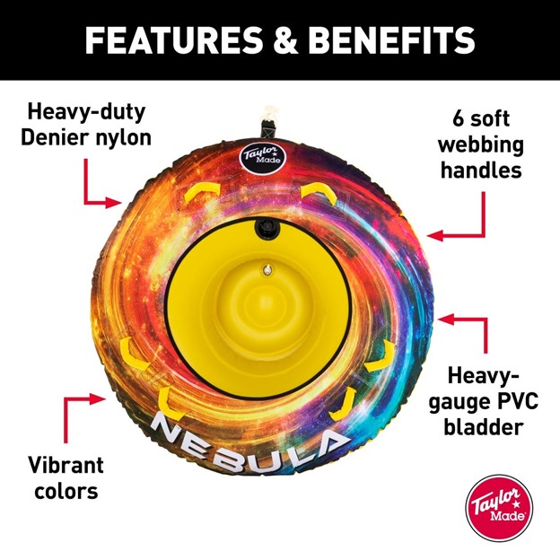 Taylor Made Nebula Towable Tube/ Up to 2 Riders – 20211368811969.99 Sale 2021136881 3