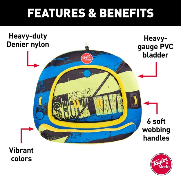 Taylor Made Shockwave Towable Tube, Up to 3 Riders – 2021136882 Sale 2021136882 3