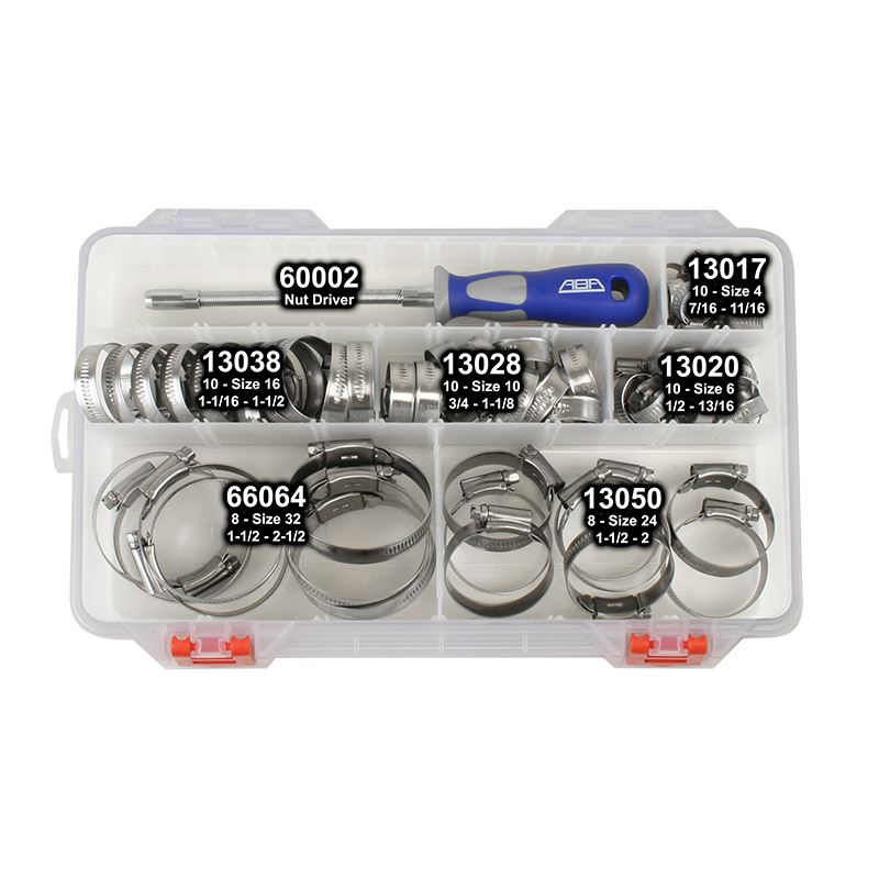 Scandvik 56Pc Ss Hose Clamp Assmt 31606 Hose Clamps 122269