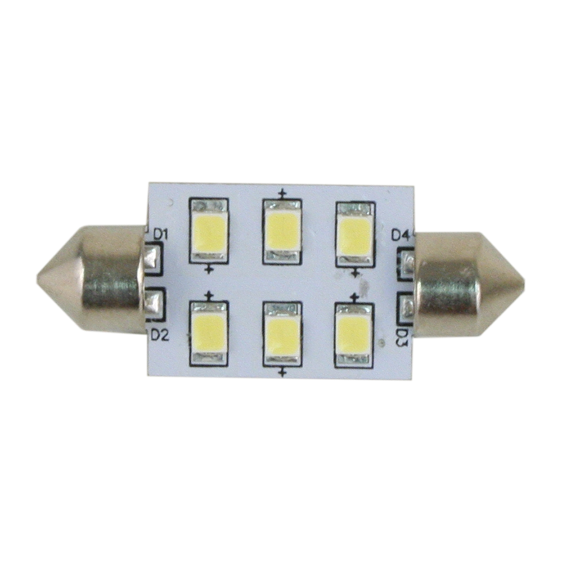 Scandvik 10-30V 6Led Cw Festoon Bulb 41103P Light Bulbs, Plugs & Outlets 287839