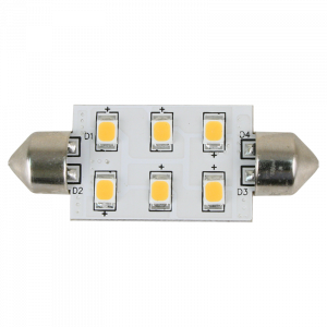 Scandvik 10-30V 6Led Ww Festoon Bulb 41104P Light Bulbs, Plugs & Outlets 287856