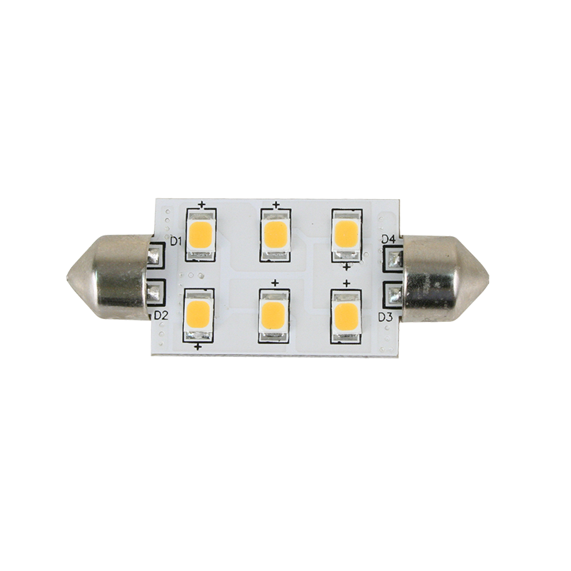 Scandvik 10-30V 6Led Cw Festoon Bulb 41105P Light Bulbs, Plugs & Outlets 287873