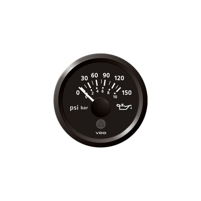 VRT Oil Press 150Psi Blk A2C59514117 Oil Pressure Gauges 622548