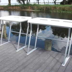 C&M Marine Dock Mount 50in x 23in Fillet Table – SLFCS50-4 NO SHELF Dock Tables & Fish cleaning Stations 120271