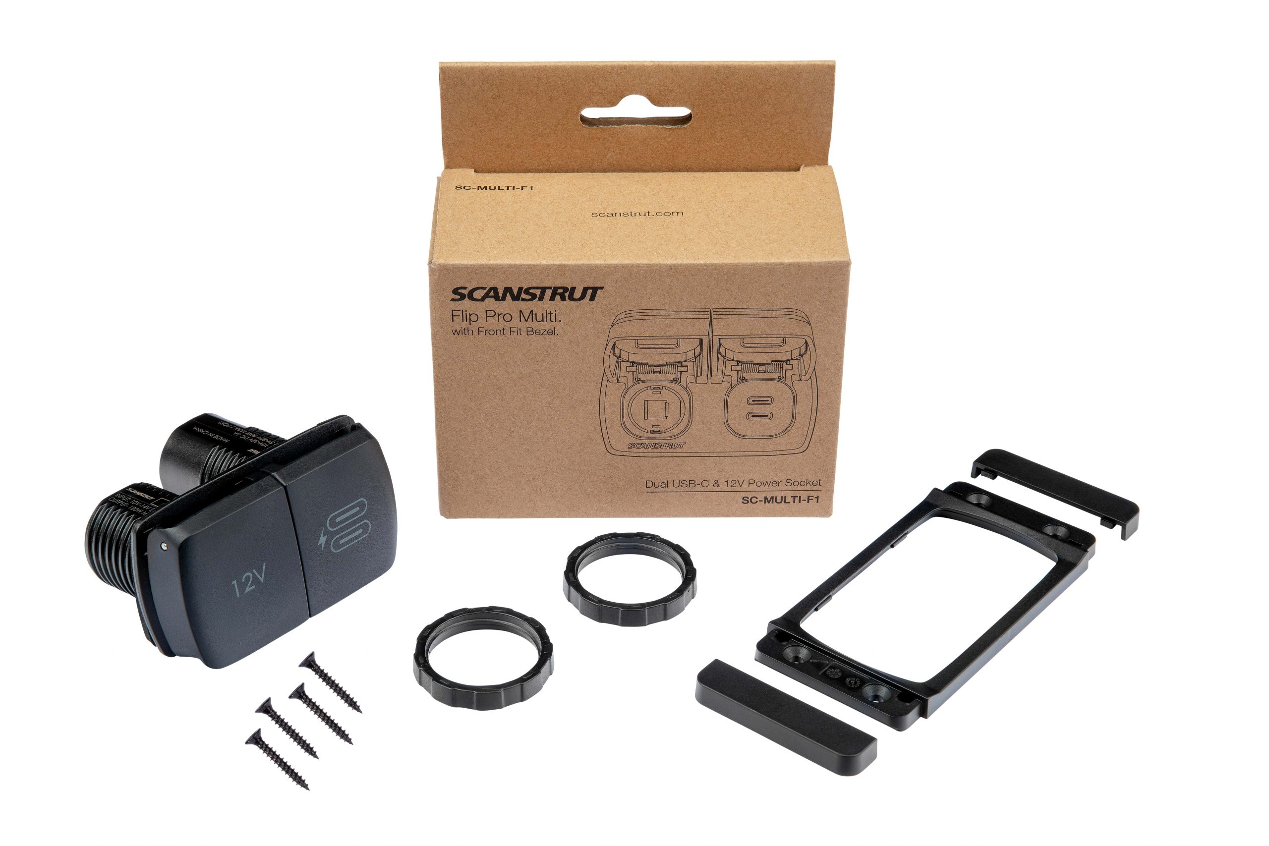 Scanstrut Flip Pro Multi Dual USB-C/ 12V Socket – SC-MULTI-F1 Phone Charging 682591 5