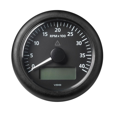 VRT Veratron Viewline Tachometer w/ LCD display, Black – A2C59512391 Tachometers 622539