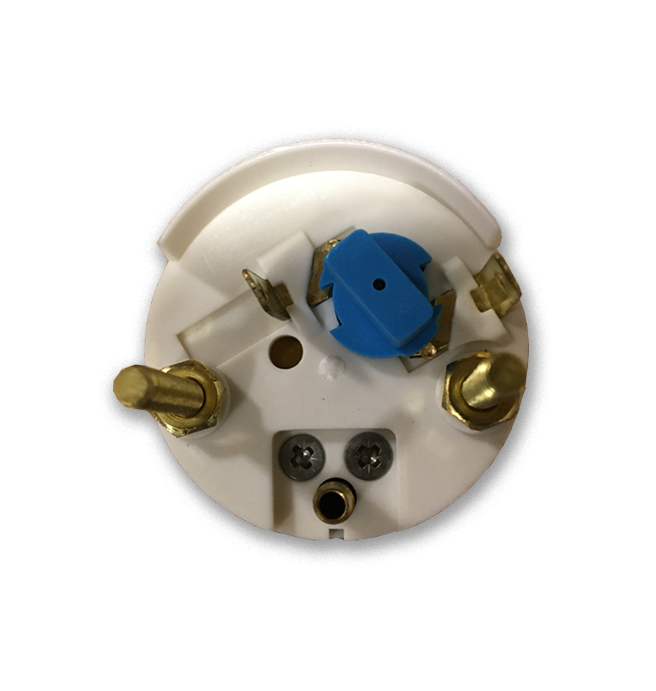 Faria Euro White Water Pressure Gauge Kit, 30PSI – F12903 Water Pressure Gauges 12903 2