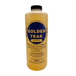 Golden Teak concentrate Teak Cleaner, Quart – DC-100TEAK-G Teak Cleaner 104157