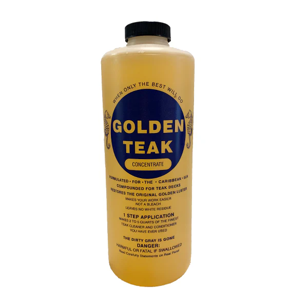 Golden Teak concentrate Teak Cleaner, Quart – DC-100TEAK-G Teak Cleaner 104157