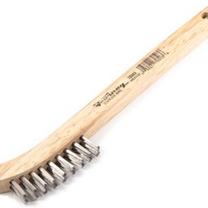Forney industries SS Wire Brush w/ Wood Handle - 70503