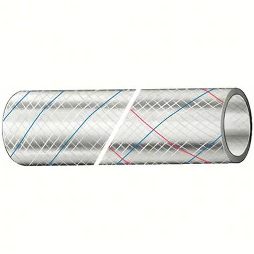 Trident Marine 1in x 50ft Clear Reinforced PVC Hose Tubing w/ Tracer - 162-1006