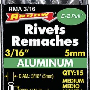 Arrow Fastener 3/16in Med Aluminm Rivets - RMA316