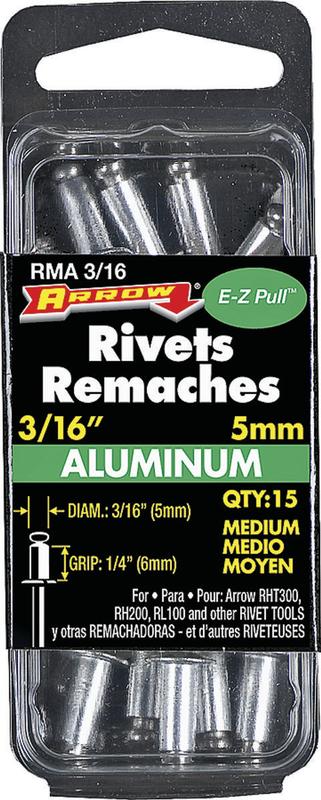Arrow Fastener 3/16in Med Aluminm Rivets - RMA316