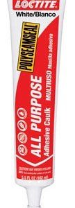 Loc-Tite 5.5oz Tube Wht Adh Caulk 2139006
