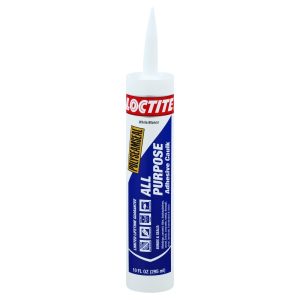 Loc-Tite 10oz Crt Wht Adhesv Caulk 0903856