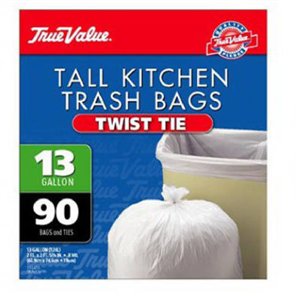 Poly-America 13Gal Kitchen Bags 80/Pk HK13WC080W