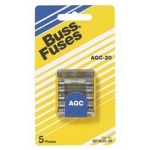 Bussmann AGC 1/2Amp Fuse 5/Pk BP/AGC-1/2-RP