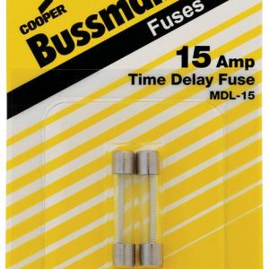 Bussmann MDL 15Amp Fuse 2/Pk BP/MDL-15