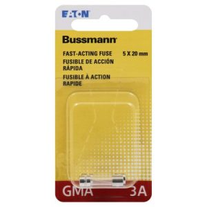 Bussmann GMA 3Amp Fuse 2/Pk BP/GMA-3A