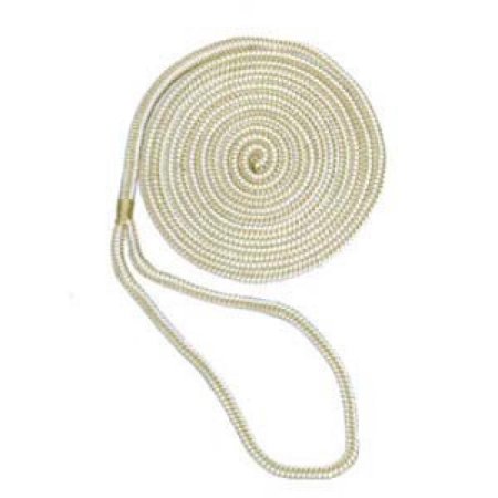 Bucaneer Rope 3/8 X 15 Gld/Wh Dock Line 30-20515