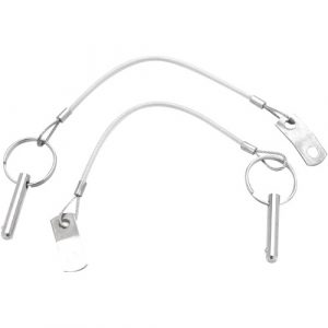 Taylor Made Stainless Steel Pull Pin, 1-1/4in x 3/16in w/ Lanyard - 11227