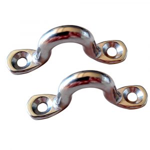 Taylor Made Chromed Zamak Eye Straps, Pair - 1225
