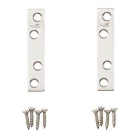 National Stainless Steel 3 X 5/8in Ss Mend Braces N348-367