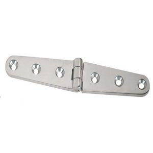 Whitecap 6in SS Strap Hinge - S-3430C