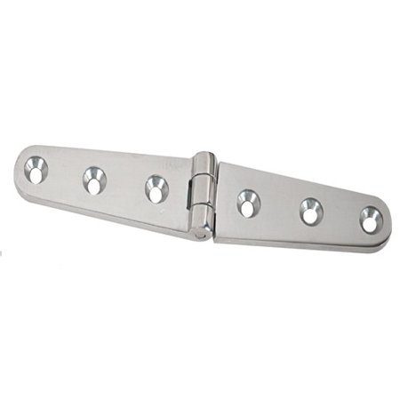Whitecap 6in SS Strap Hinge - S-3430C