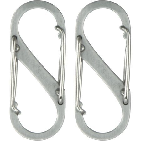 Nite-Ize #1 Ss S-Biner Hook 2/Pk SB1-2PK-11