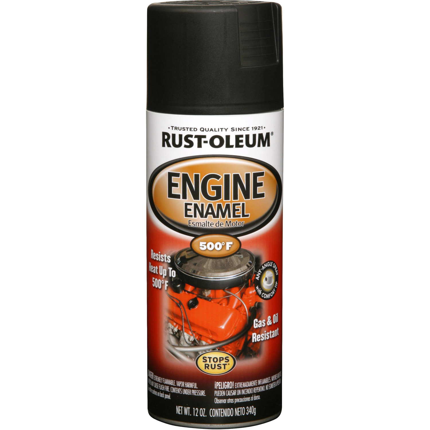 Rust-Oleum Semi-Glos Black 500ø Engine Enamel - 248936