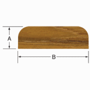 Whitecap 5ft Teak Batten, 1-7/16in x 3/8in - 60858