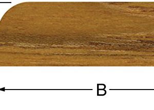 Whitecap 5ft Teak Batten, 1-3/16in x 3/8in - 60859