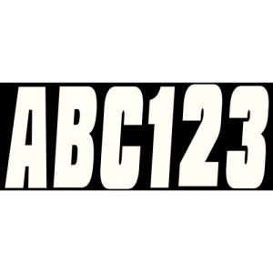 Hardline  Wht 3in Block Ltr/Nmr Set WHI350EC