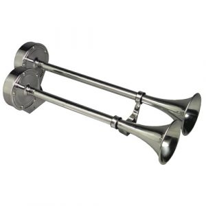 Schmitt Marine 24V SS Dual Trumpet Horn - 12428