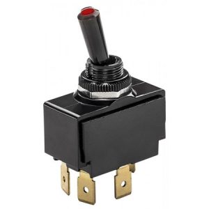 Whitecap Mom.On/Off/Mom.On DPDT Lighted Tip Toggle Switch - S-7056C