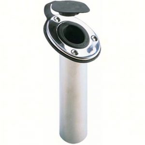Perko SS Angled (65ø) Flush Mount Rod Holder - 0452DP0STS