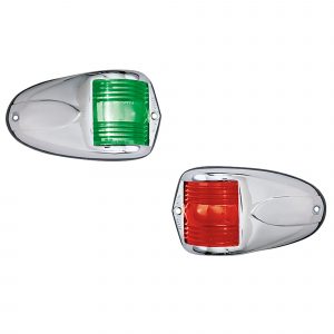 Perko Chrome Plated Zinc 12V Navigation Sidelights, Pair - 1264DP0CHR