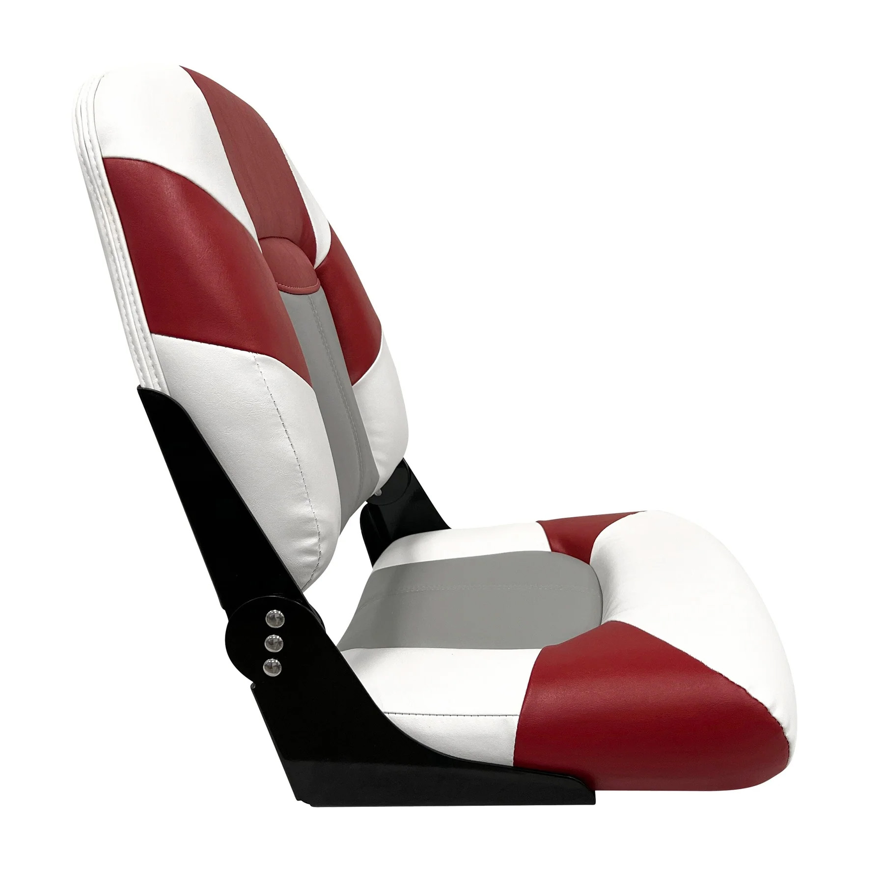 Wise 1461 Baja Series High Back Fishing Seat | Color — Brite White • Red - Image 2