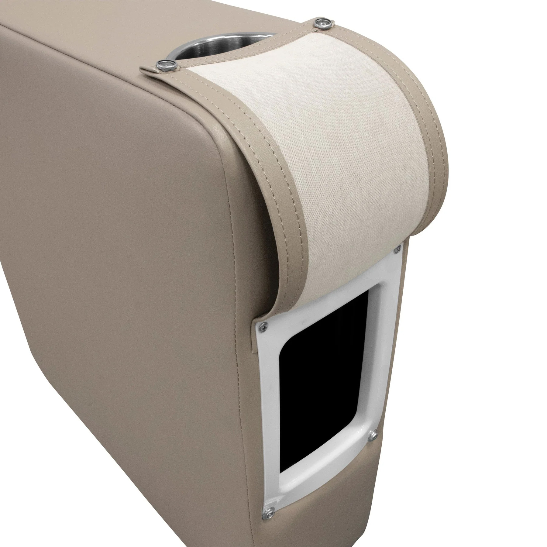 Wise 3009 Premier Pontoon Arm Rest - Left Radius | Color — Mocha Java - Image 3