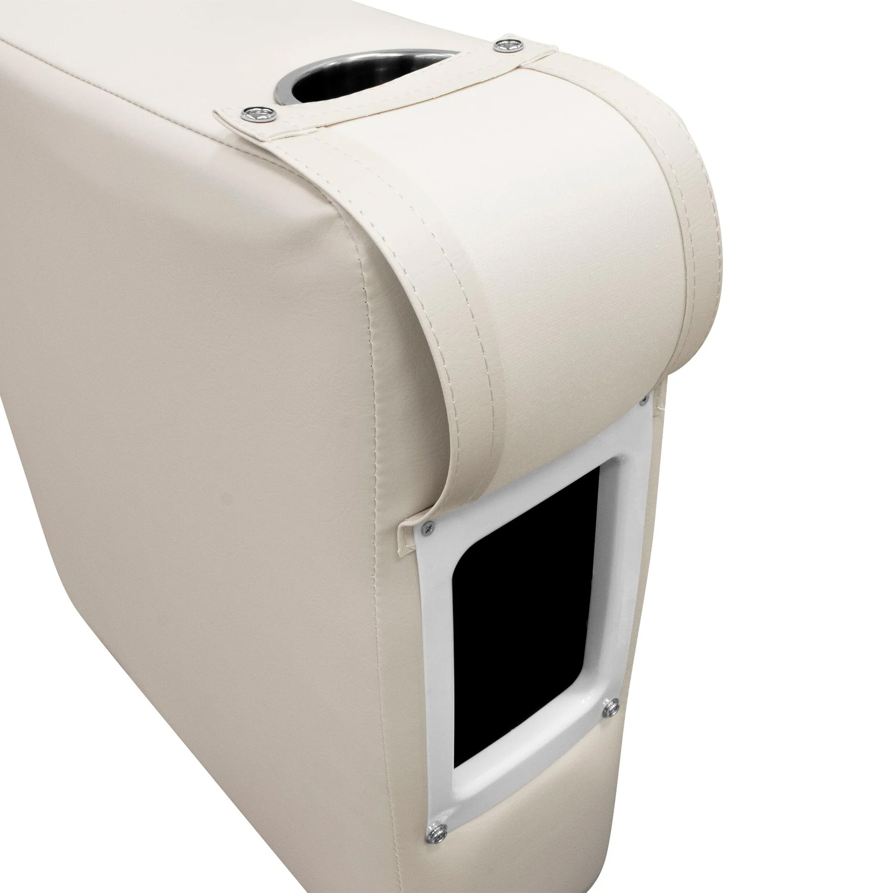 Wise 3009 Premier Pontoon Arm Rest - Left Radius | Color — Platinum - Image 4
