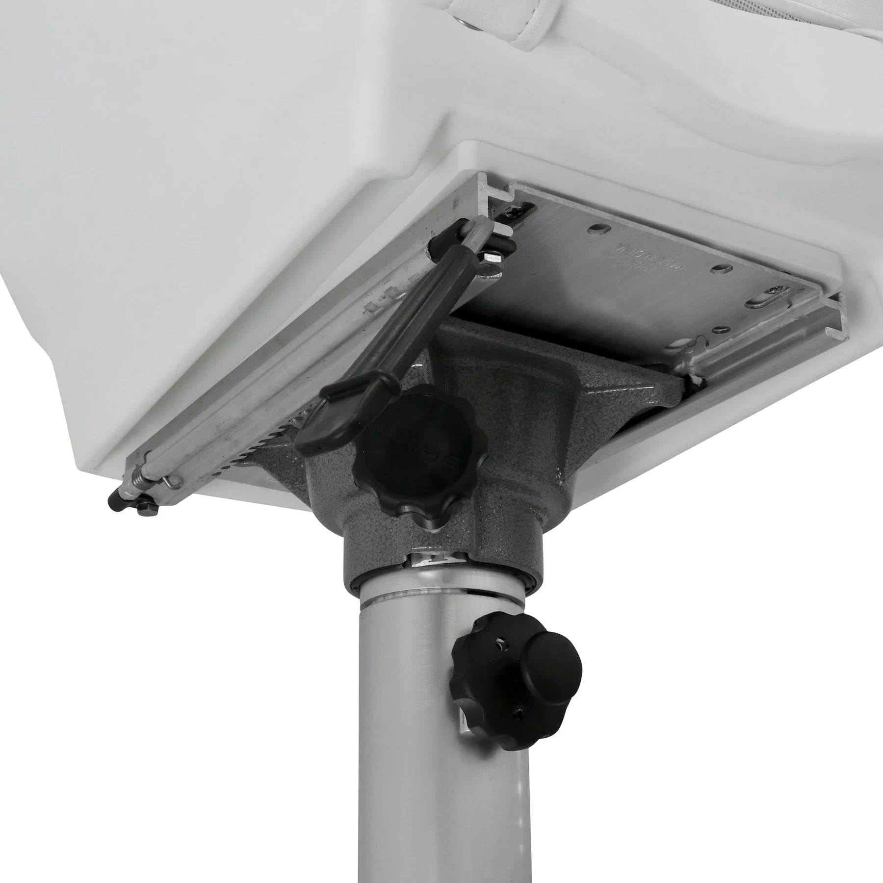 Wise 8WD007-6-710 Deluxe Pilot Chair & Cushions w/ Adjustable Pedestal & Seat Slide Mount | Color — White - Image 4