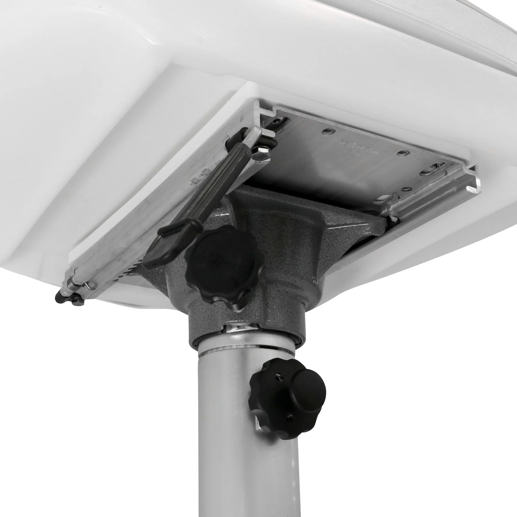 Wise 8WD015-6-710 Standard Pilot Chair & Cushions w/ Adjustable Pedestal & Seat Slide Mount | Color — White - Image 5