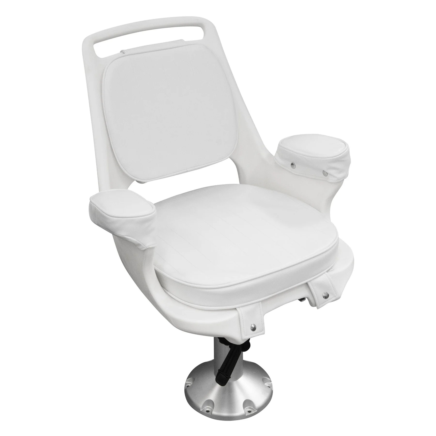 Wise 8WD1007-6-710 Captains Chair & Cushions Adjustable Pedestal & Seat Slide Mount