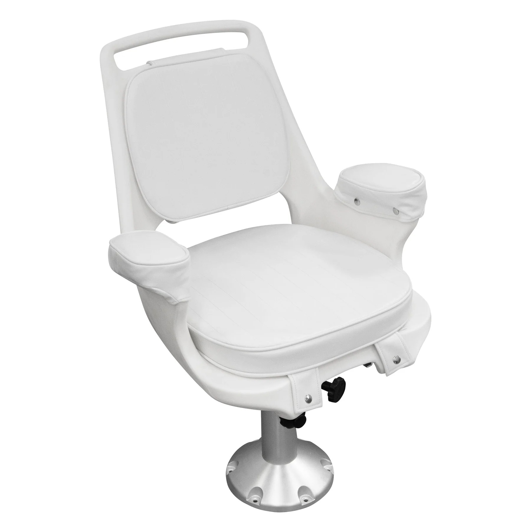 Wise 8WD1007-7-710 Captains Chair & Cushions Adjustable Pedestal & Seat Spider Mount