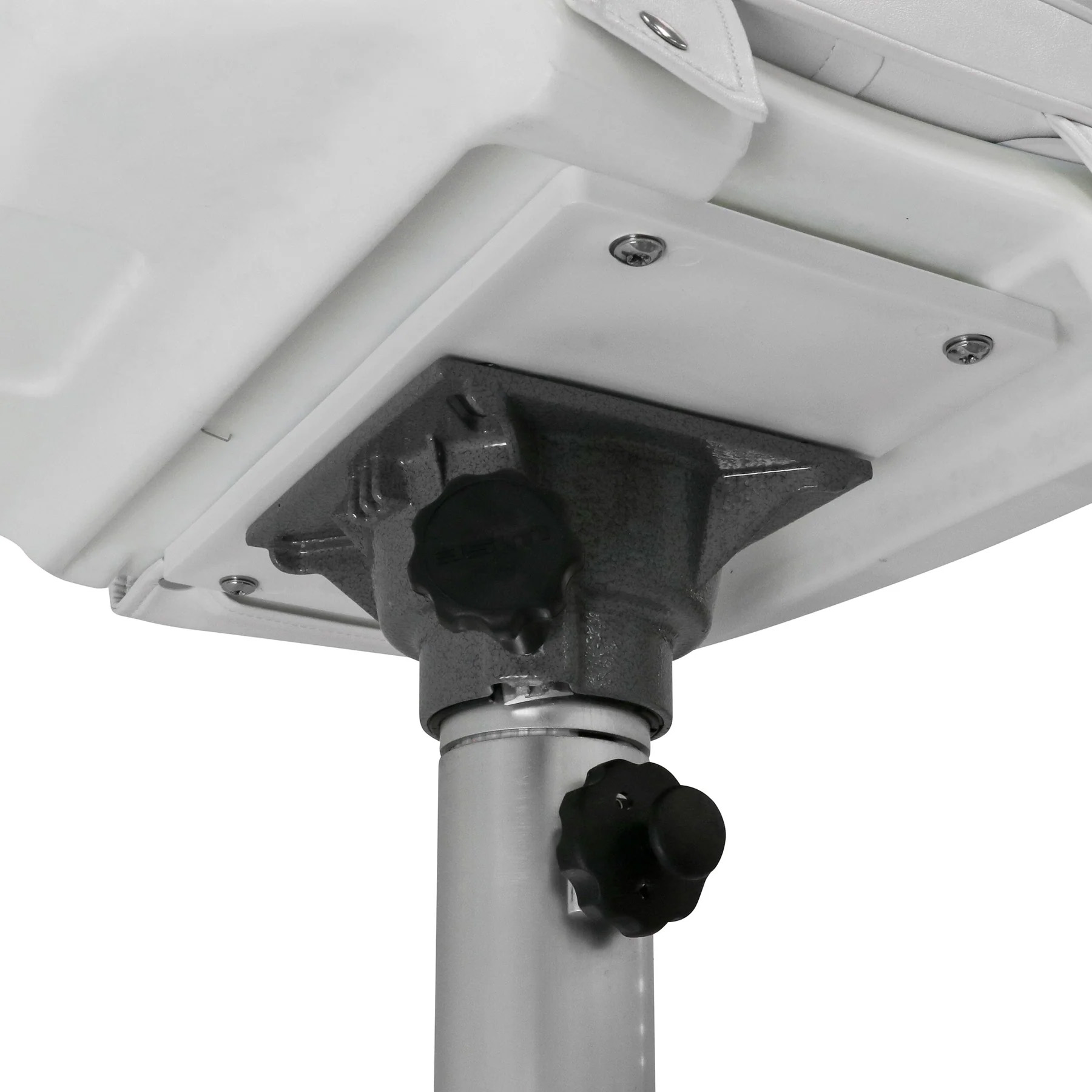 Wise 8WD1007-7-710 Boat Captains Chair & Cushions w/ Adjustable Pedestal & Seat Spider Mount | Color — White - Image 5