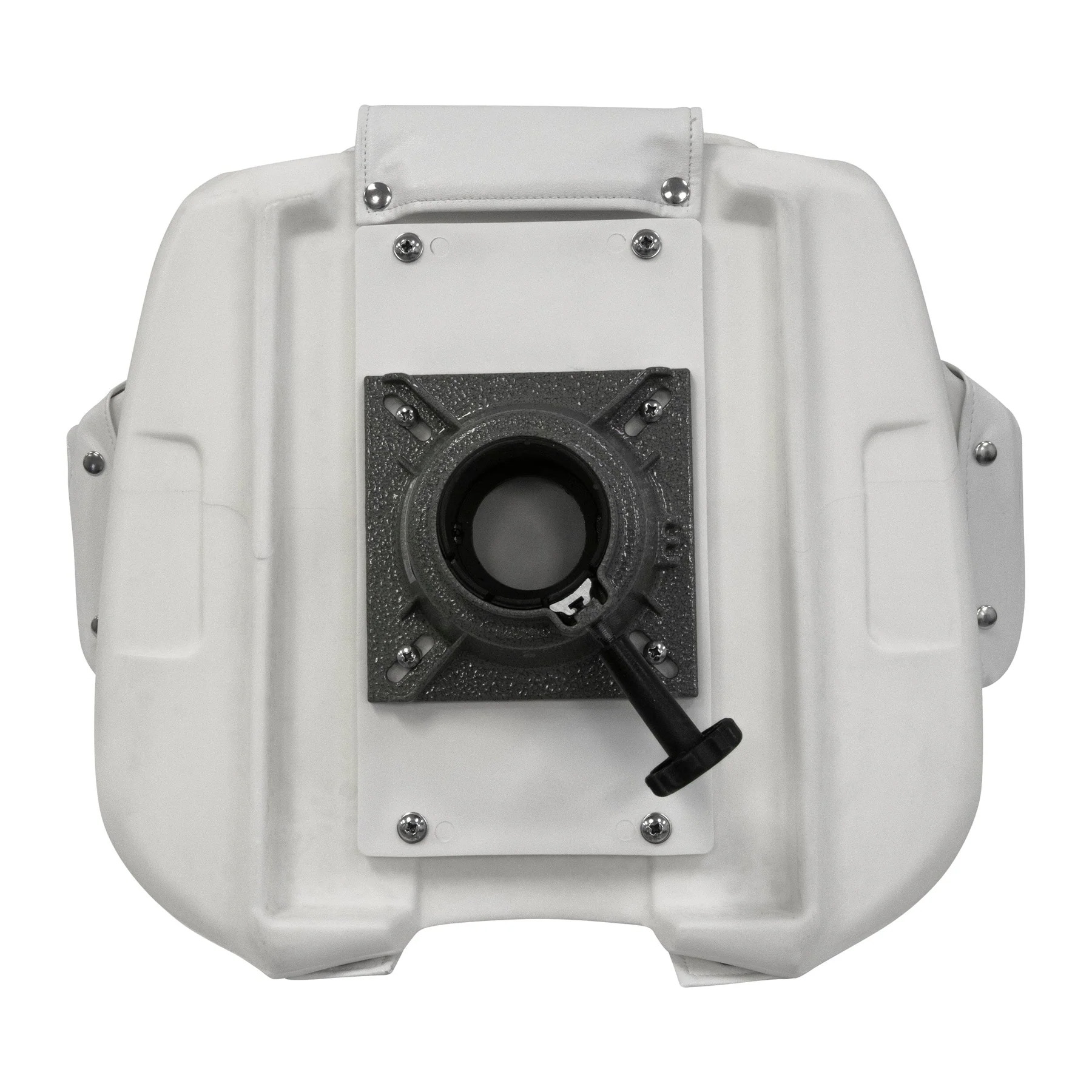 Wise 8WD1007-7-710 Boat Captains Chair & Cushions w/ Adjustable Pedestal & Seat Spider Mount | Color — White - Image 6